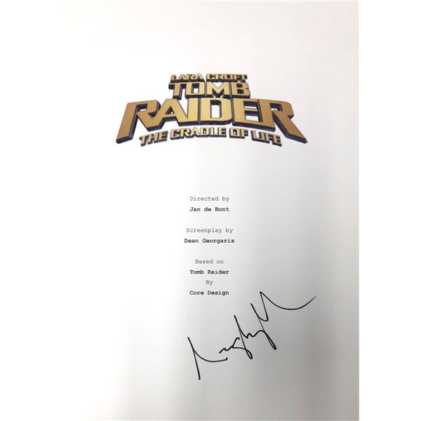 Autograph Signed Tomb Raider Script Cover