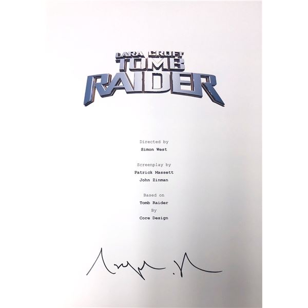 Autograph Signed Tomb Raider Script Cover