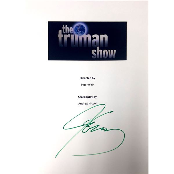 Autograph Signed Truman Show Script Cover