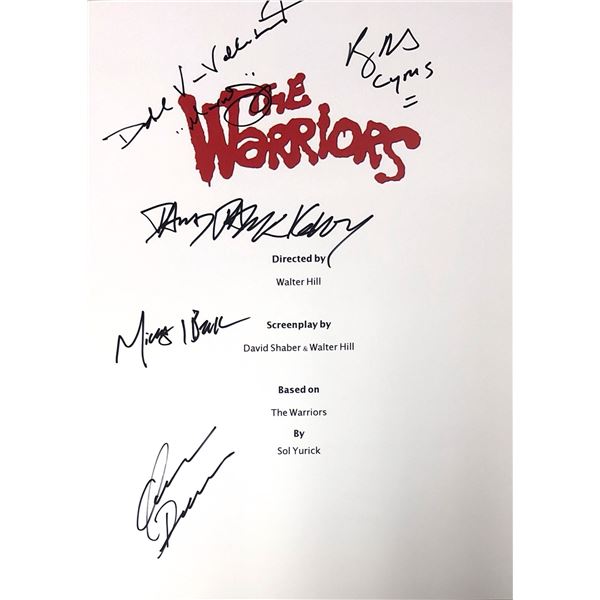 Autograph Signed Warriors Script Cover