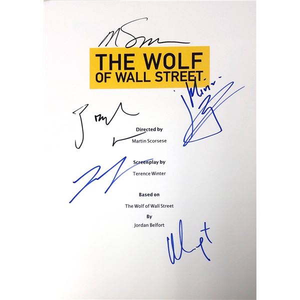 Autograph Signed Wolf of Wall Street Script Cover
