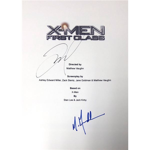 Autograph Signed Xmen First Class Script Cover