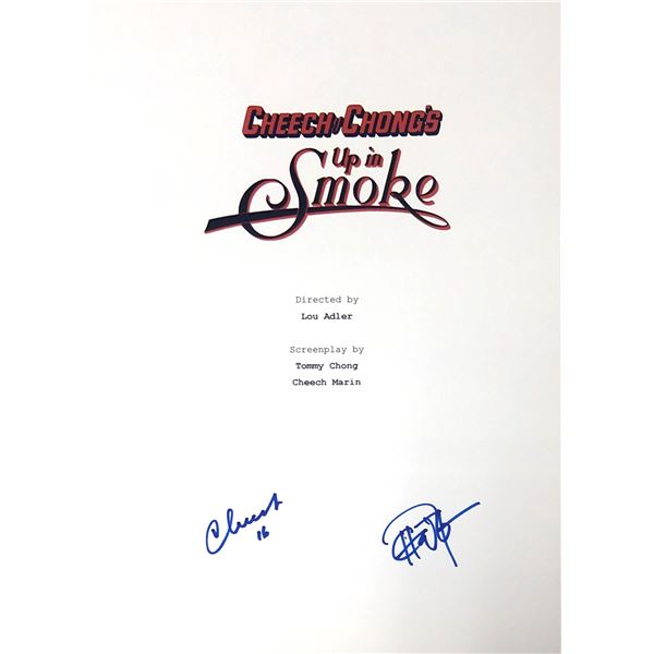 Autograph Signed Cheech and Chong Script Cover