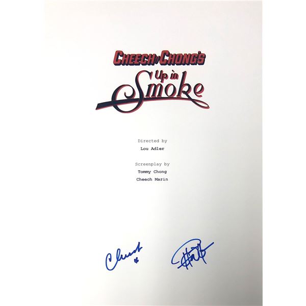 Autograph Signed Cheech and Chong Script Cover