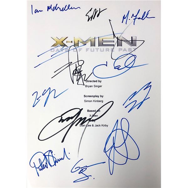Autograph Signed Xmen Days of Future Past Script Cover