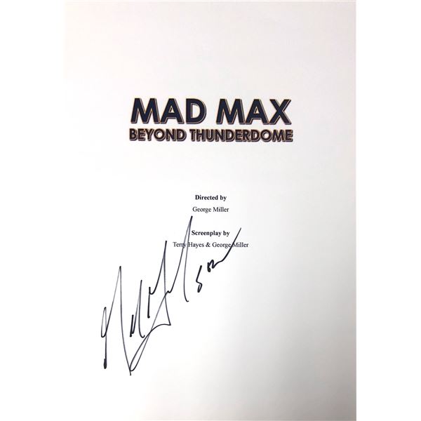 Autograph Signed Mad Max Beyond Thunderdome Script Cover