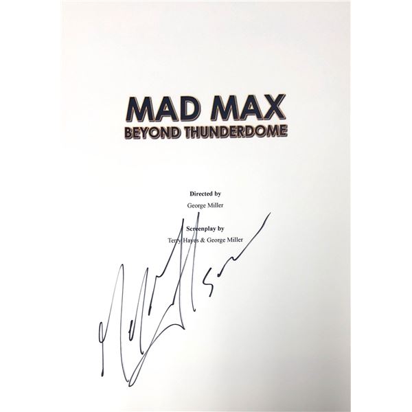 Autograph Signed Mad Max Beyond Thunderdome Script Cover