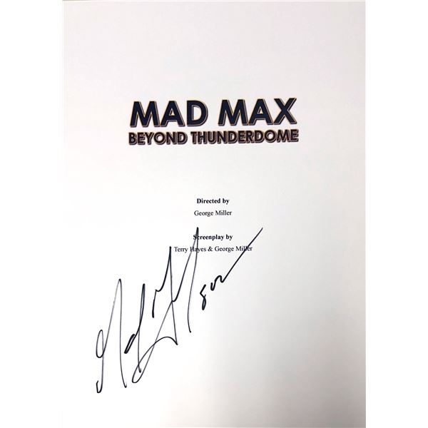 Autograph Signed Mad Max Beyond Thunderdome Script Cover