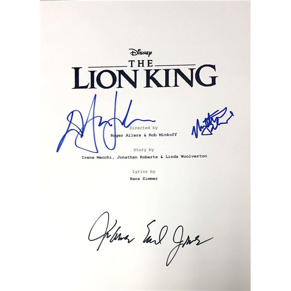 Autograph Signed Lion King Script Cover