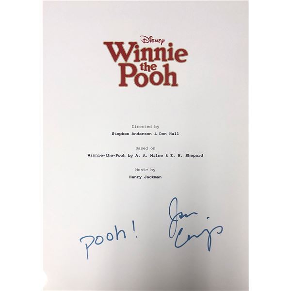 Autograph Signed Winnie the Pooh Script Cover