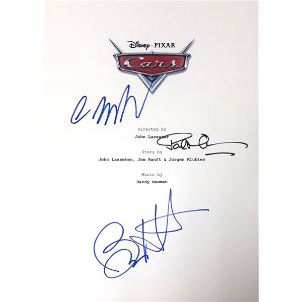 Autograph Signed Cars Script Cover