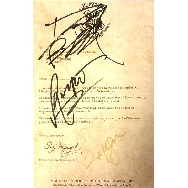 Autograph Signed Harry Potter Prints