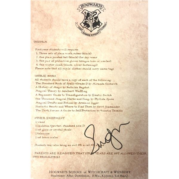 Autograph Signed Harry Potter Prints