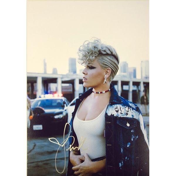 Pink Signed Photo