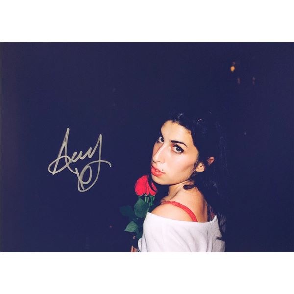 Amy Winehouse Signed Photo