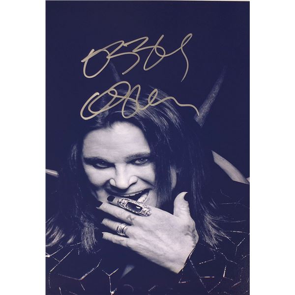 Ozzy Osbourne Signed Photo