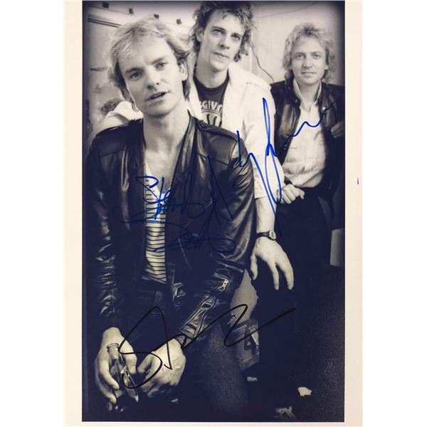 Police Sting Signed Photo