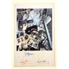 Image 1 : Beatles George Harrison Ringo Star Autographed Signed Poster Board