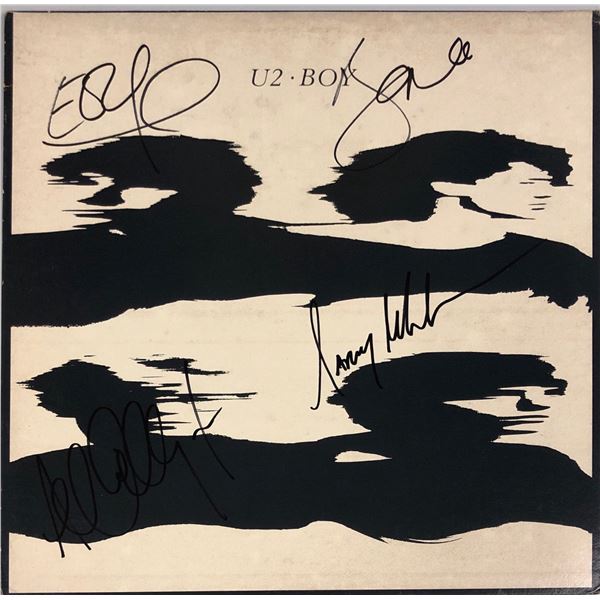 Edge Bono Autograph Signed U2 Boy Vinyl