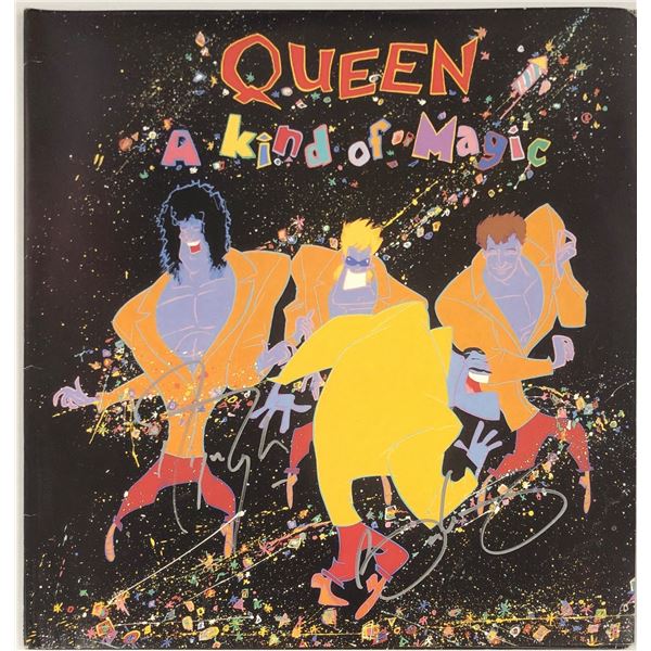 Roger Taylor Autograph Signed Queen Kind of Magic Vinyl