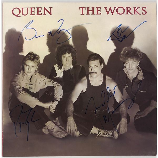 Roger Taylor Autograph Signed Queen The Works Vinyl