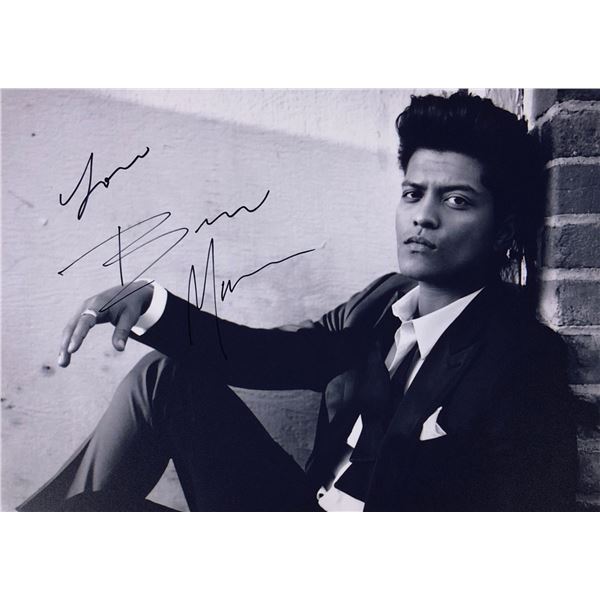 Burno Mars Photo Autograph Signed