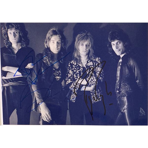 Queen Photo Autograph Signed