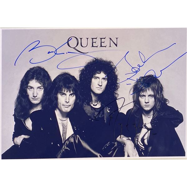 Queen Photo Autograph Signed