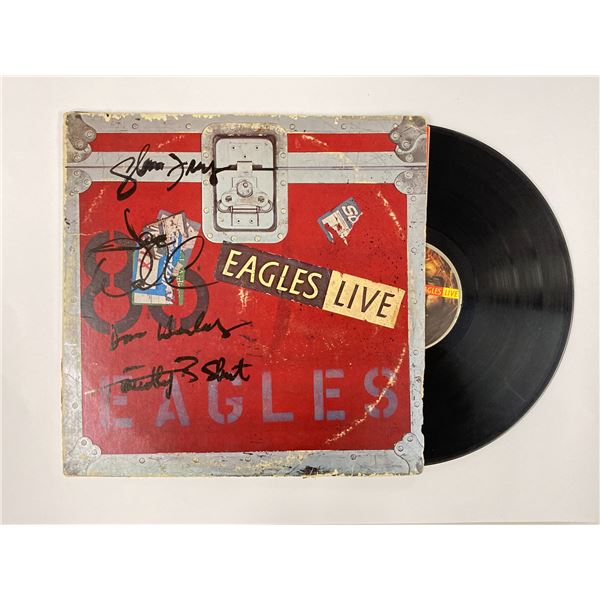 Autograph Signed Eagles Live Vinyl