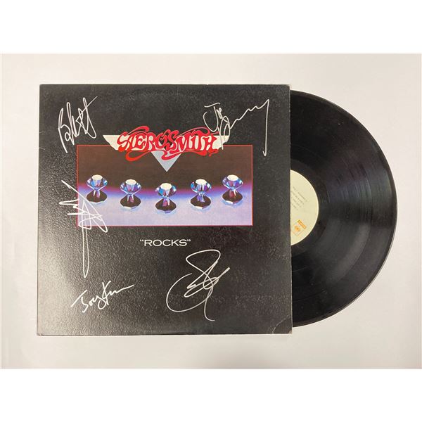 Autograph Signed Aerosmith Rocks Vinyl