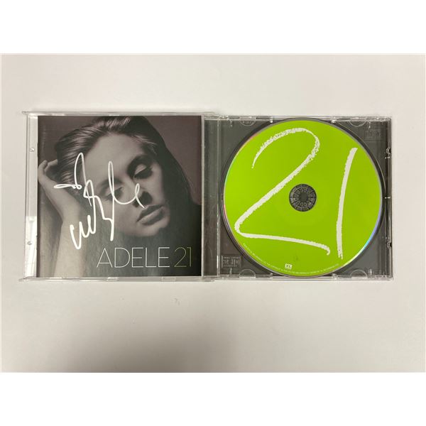 Autograph Signed Adele 21 CD