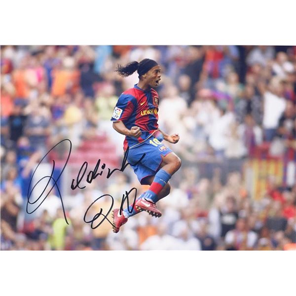 Ronaldinho Signed Photo