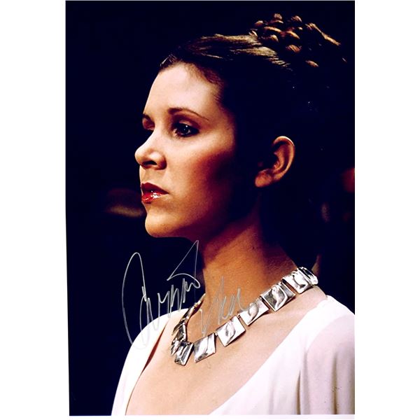 Carrie Fisher Autograph Signed Star Wars Photo