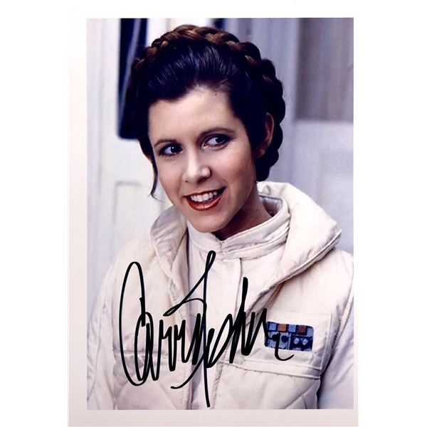 Carrie Fisher Autograph Signed Star Wars Photo