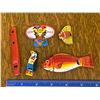 Image 1 : VINTAGE TIN TOY WHISTLES