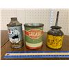 Image 1 : LOT OF OIL CANS MINNEAPOLIS MOLINE BOWES