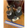 Image 6 : ANTIQUE BAUSCH AND LOMB BINOCULAR MICROSCOPE WITH WOOD BOX AND KEY
