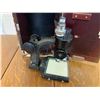 Image 8 : ANTIQUE BAUSCH AND LOMB BINOCULAR MICROSCOPE WITH WOOD BOX AND KEY
