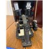 Image 9 : ANTIQUE BAUSCH AND LOMB BINOCULAR MICROSCOPE WITH WOOD BOX AND KEY