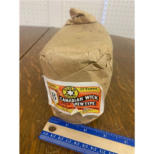 NOS CANADIAN WICK TYPE B 32 YARDS LANTERN WICK