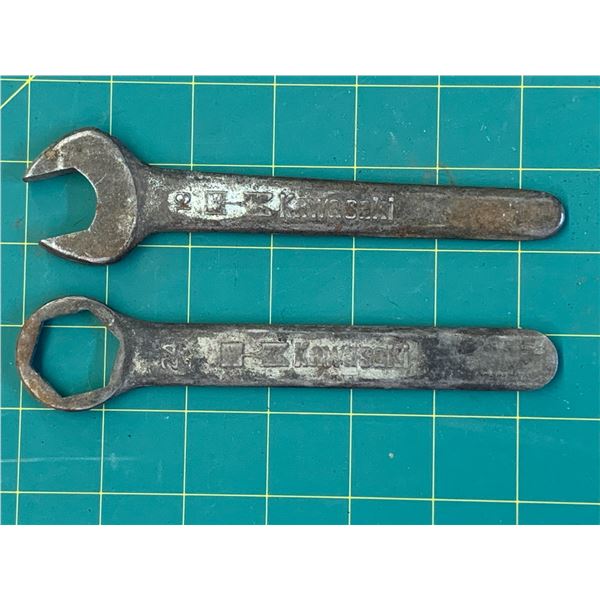 VINTAGE KAWASAKI 19 AND 24 WRENCHES