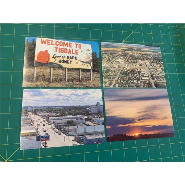 TISDALE SASK UNUSED POST CARDS "THE LAND OF RAPE AND HONEY" VINTAGE