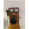 Image 3 : ANTIQUE NORTHERN ELECTRIC OAK WALL PHONE