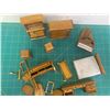 Image 6 : LOT OF HOME-MADE WOODEN DOLL FURNITURE SOME BROKEN