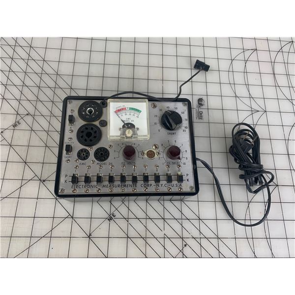 EMC MODEL 211 VINTAGE TUBE TESTER AS IS