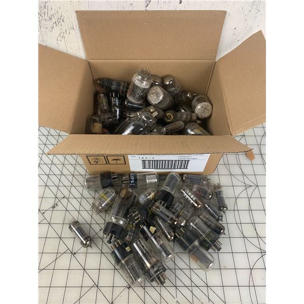 BOX OF VINTAGE RADIO TUBES