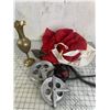 Image 1 : MISC LOT CLOTHES LINE REELS FLAG MASK ETC