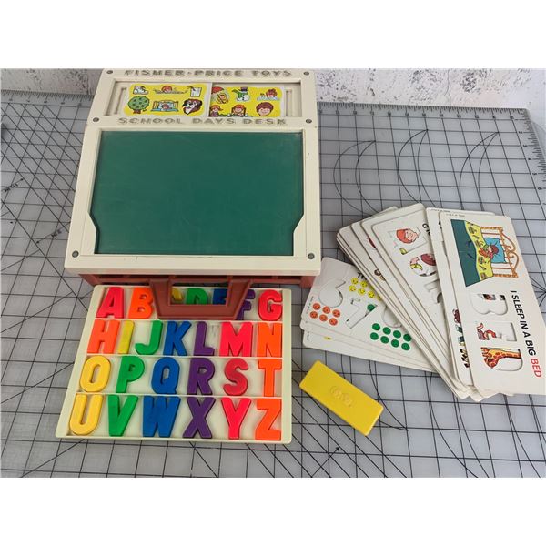 VINTAGE FISHER PRICE SCHOOL DAYS DESK