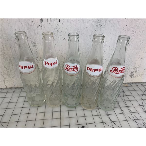 LOT OF PEPSI SODA POP BOTTLES