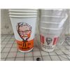 Image 2 : LOT OF 29 VINTAGE PLASTIC KFC CUPS AND 10 STYROFOAM CUPS